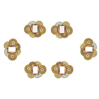 Chestnut Floral Mats Set Of Six