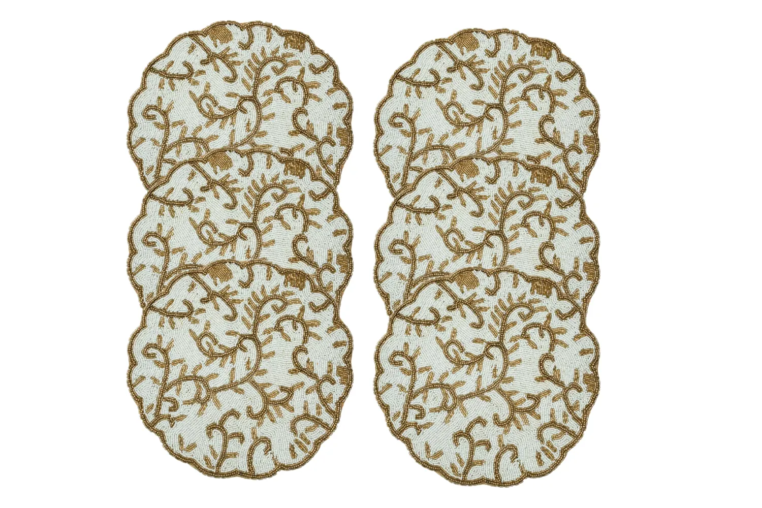 Creamy Golden Mats Set Of Six Mats Creamy Golden Mats Set Of Six Mats