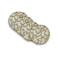 Creamy Golden Mats Set Of Six Mats