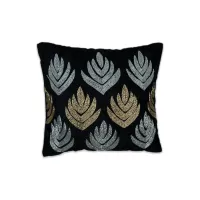 Black Sparkle Set Of Five Cushion Covers