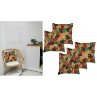 Multicolor Petals Cushion Covers Set Of Five