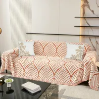 Milky Golden Flower Cushion Cover Set Of Five