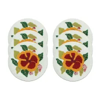 Pearly Bold Red Lily Dinning Set