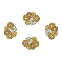 Creamy Golden  Dinning Set