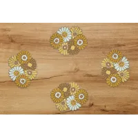 Creamy Golden  Dinning Set