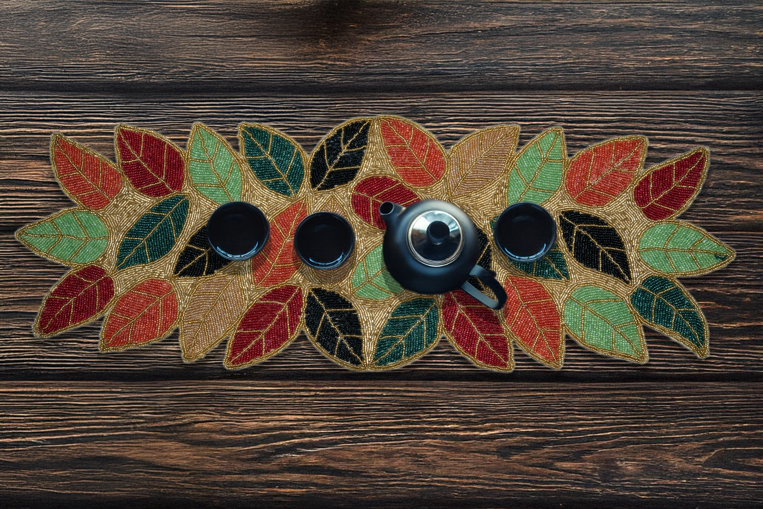 Multi Color Leaf Runner Multi Color Leaf Runner