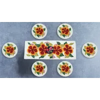 Pearly Bold Red Lily Runner