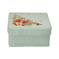 Turquoise Square Lid Hampers