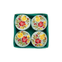 Turquoise Square Lid Hampers
