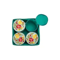 Turquoise Square Lid Hampers