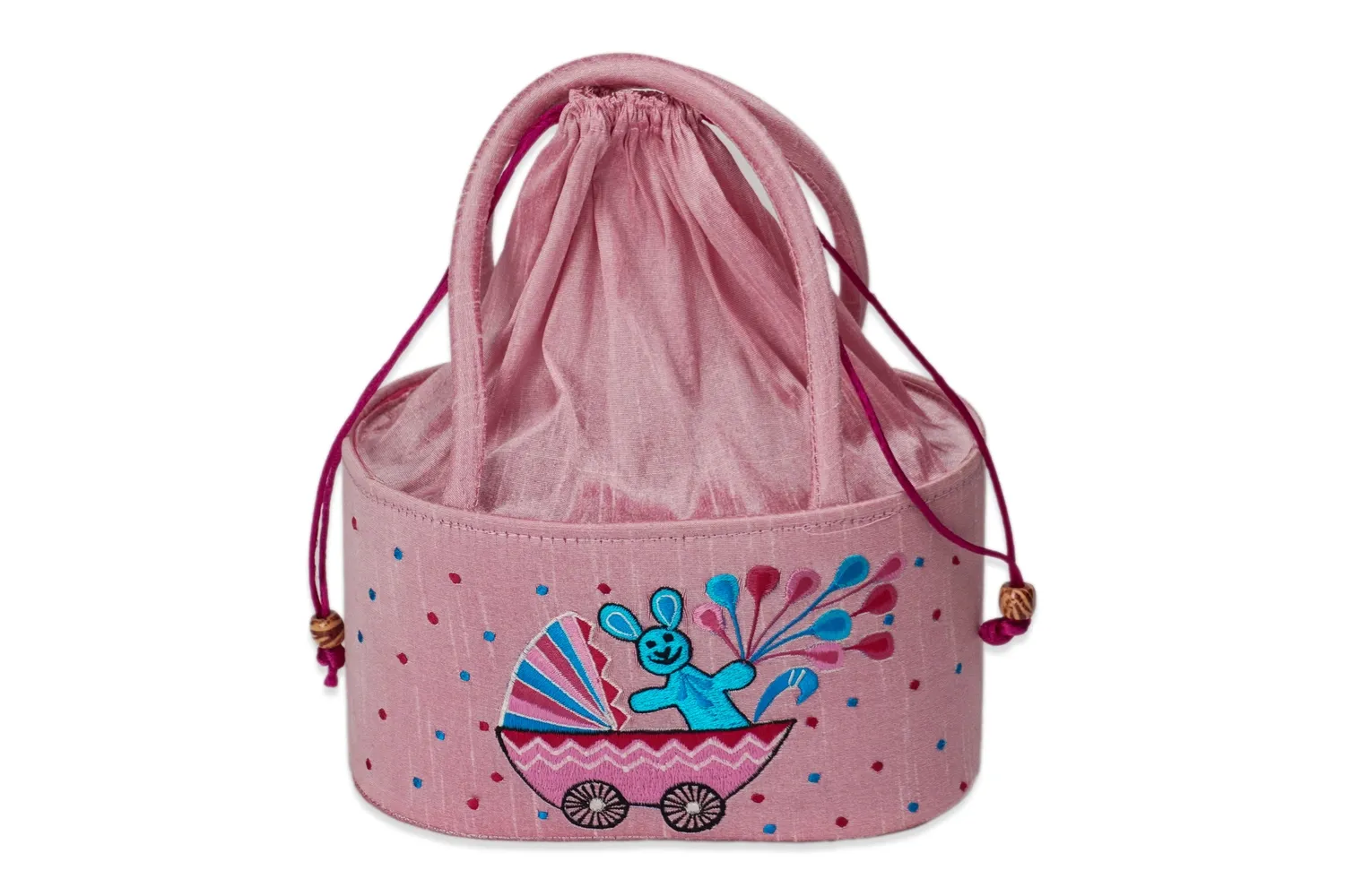 Baby Girl Drawstring Basket Baby Girl Drawstring Basket