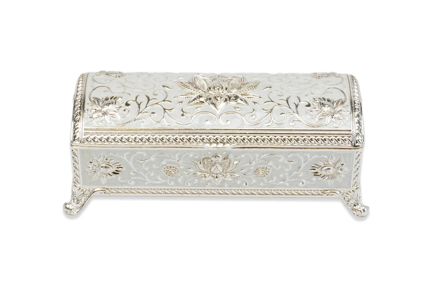 Carved Metal Sandook Carved Metal Sandook