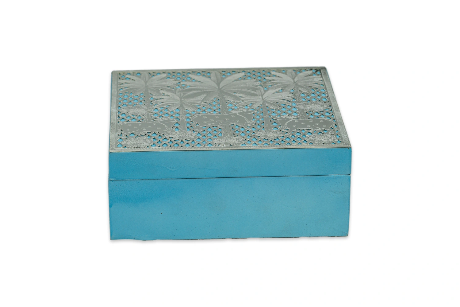 Aqua Wooden Box Aqua Wooden Box