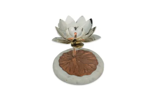 Marble Lotus Tealight